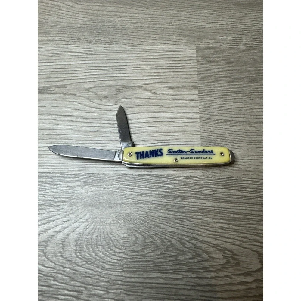 VTG. 2 BLADE KNIFE‎ ADVERTISING SENTER-SANDERS TRACTOR CORPORATION 